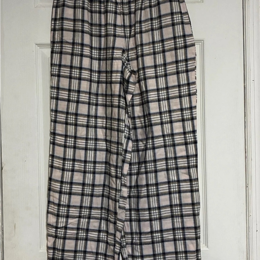 Liz Claiborne Men's Plaid Lounge Pants - Black and White